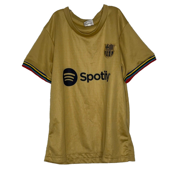 YS Gold Lewandowski #9 FC Barcelona Jersey - Picture 1 of 8